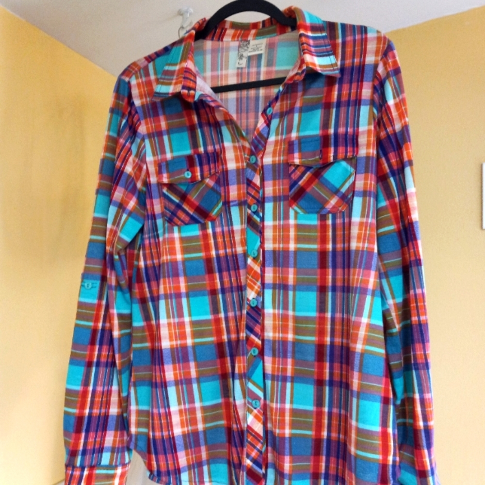 Womans plaid shirt